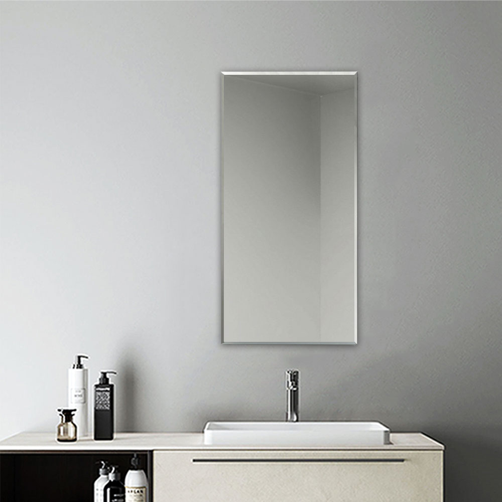 Faccettenspiegel 45×90 | 90×45 cm, 5 mm stark, Wandspiegel Badspiegel Kristallspiegel Garderobenspiegel